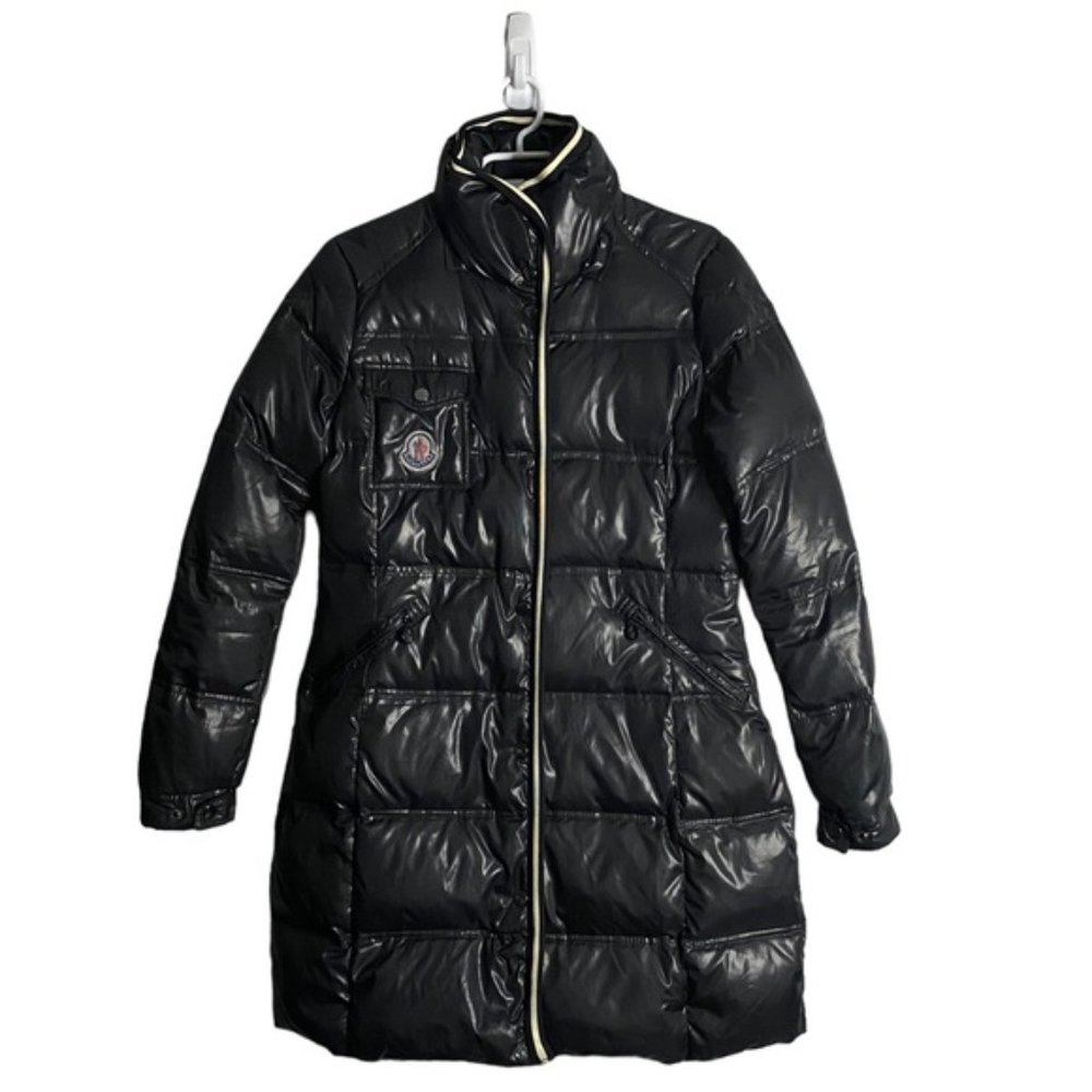 Moncler Women's Black Puffer Down Parka Full Zip Jacket